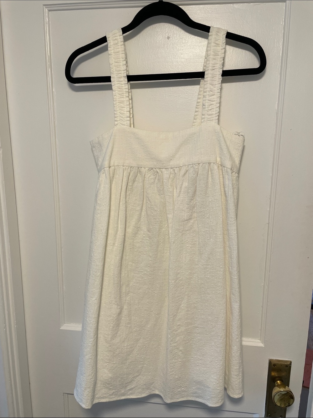 Zara Ivory Textured Sundress